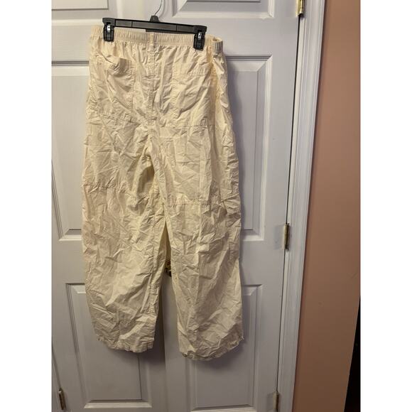 NWT Women's Off White Mid-Rise Wide Leg Pull-On Cargo Pants - Wild Fable Sz XS - Picture 5 of 6